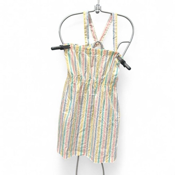 Vintage plus size Pastel striped sun dress xxl (2xl2) 25" x28 - Picture 2 of 6